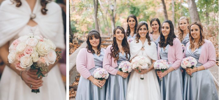 Bridal party portraits for their wedding at Glen Cove Mansion. Captured by NYC wedding photographer Ben Lau.
