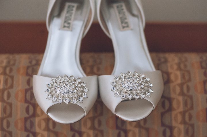 Wedding shoe shot. Crest Hollow Country Club wedding captured by NYC wedding photographer Ben Lau.