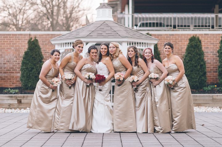 Bridal party photos at the Inn at the Colonnade. Captured by Baltimore wedding photographer Ben Lau.