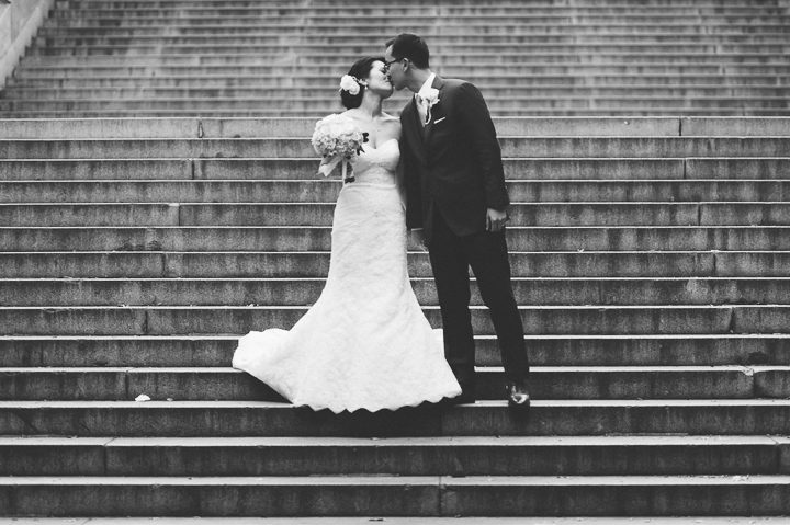 Wedding photos in Central Park. Captured by NYC wedding photographer Ben Lau.