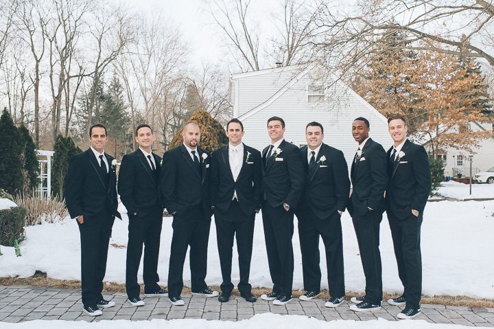 Groomsmen portraits before a wedding at the Westmount Country Club. Captured by Northern NJ wedding photographer Ben Lau.