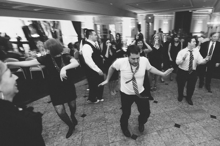 Guests dance during a wedding reception at the Westmount Country Club. Captured by Northern NJ wedding photographer Ben Lau.
