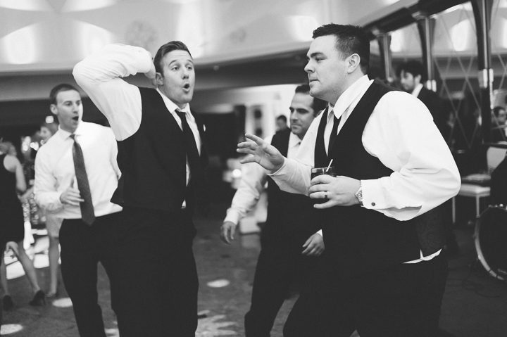 Guests dance during a wedding reception at the Westmount Country Club. Captured by Northern NJ wedding photographer Ben Lau.