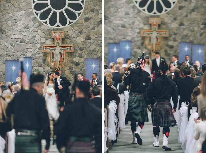 Wedding ceremony at St. Mary's in Pompton Lakes, NJ. Captured by Northern NJ wedding photographer Ben Lau.