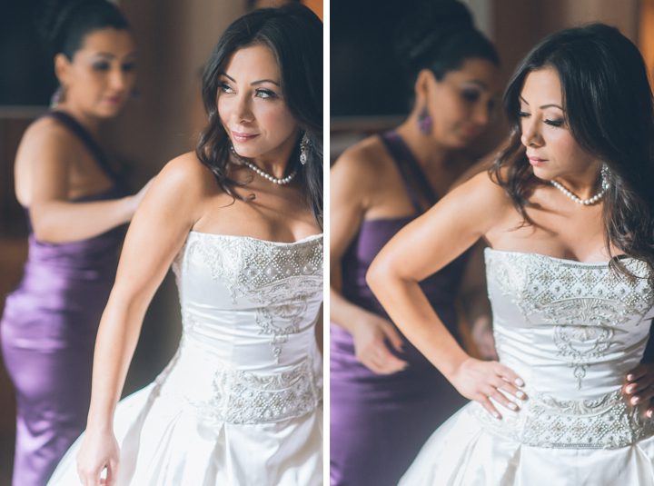 Bride's prep at the Essex House in NYC. Captured by NYC wedding photographer Ben Lau.