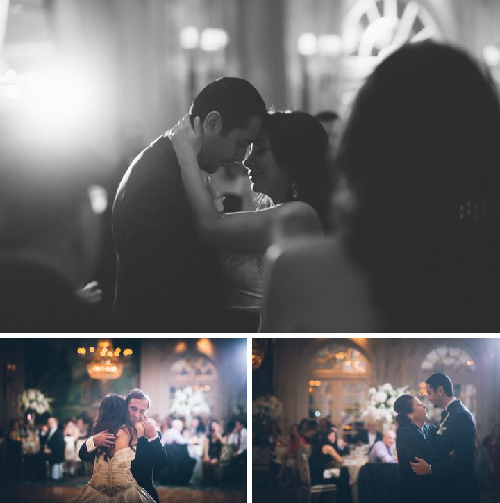 First dances during a wedding reception at the Essex House in NYC. Captured by NYC wedding photographer Ben Lau.