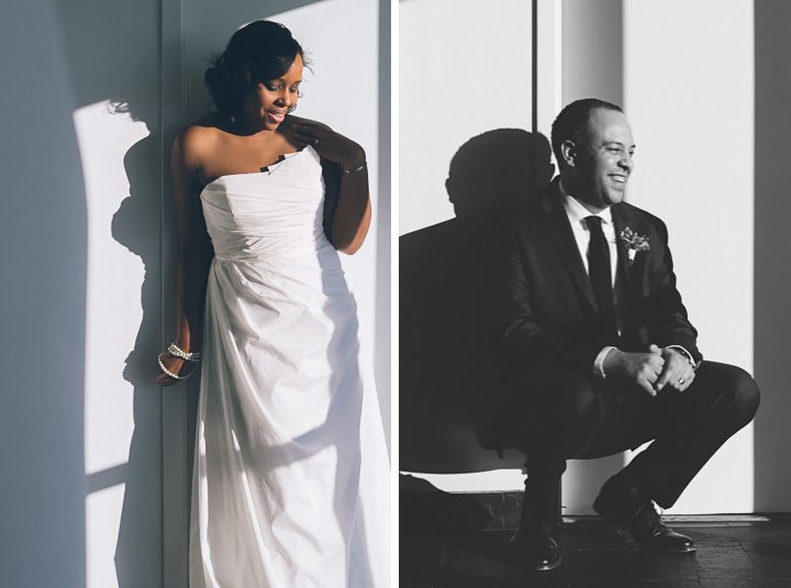 Bride and groom wedding photos at the Maritime Parc in Jersey City, NJ. Captured by NYC wedding photographer Ben Lau.