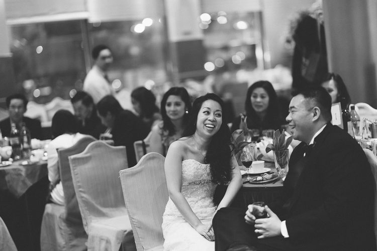 Toasts during a wedding at the Jade Asian Restaurant in Flushing, Queens. Captured by NYC wedding photographer Ben Lau.