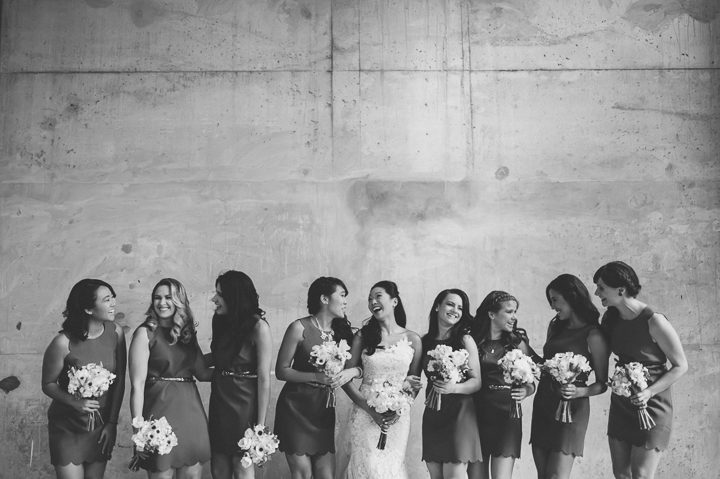 Bridal party photos at the Sonesta Bayfront Hotel in Coconut Grove, Miami. Captured by Miami wedding photographer Ben Lau.