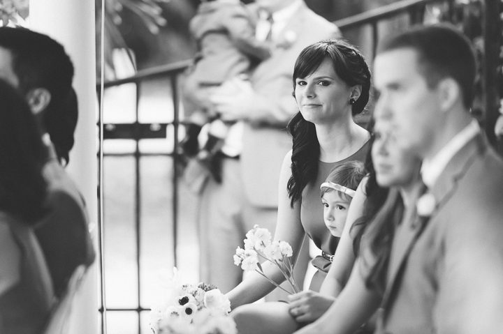 Wedding ceremony at the Red Fish Grill in Miami, FL. Captured by Miami wedding photographer Ben Lau.