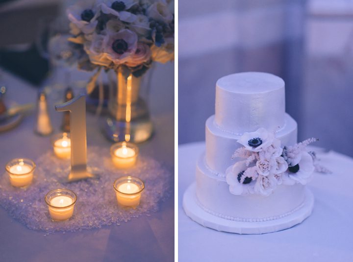 Wedding reception details at the Franklin Institute in Philadelphia. Captured by NYC wedding photographer Ben Lau.