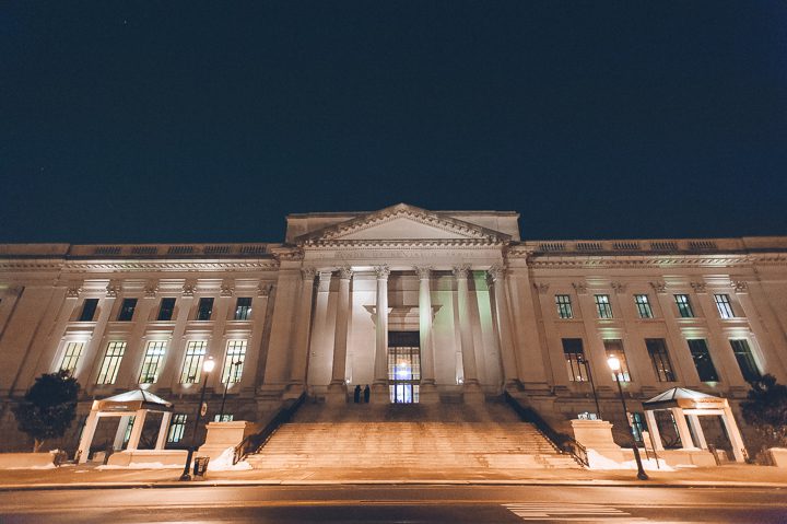 The Franklin Institute in Philadelphia. Captured by NYC wedding photographer Ben Lau.