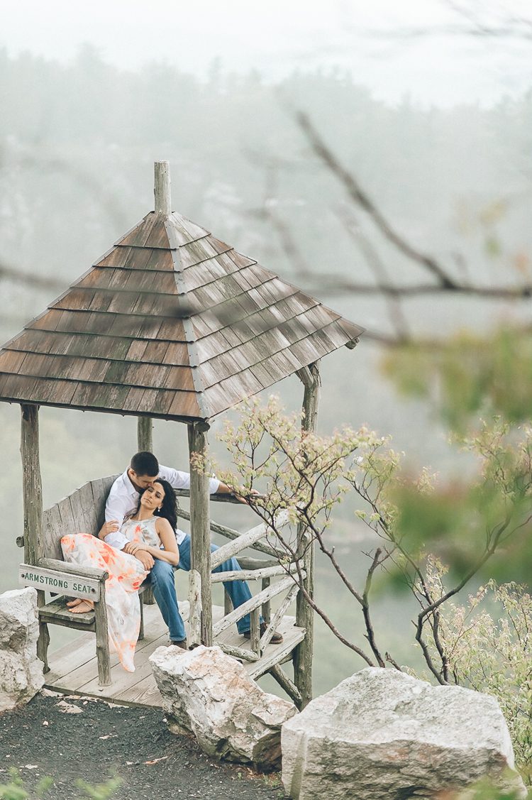 Engagement session at the Mohonk Mountain House in NY. Captured by NJ wedding photographer Ben Lau.