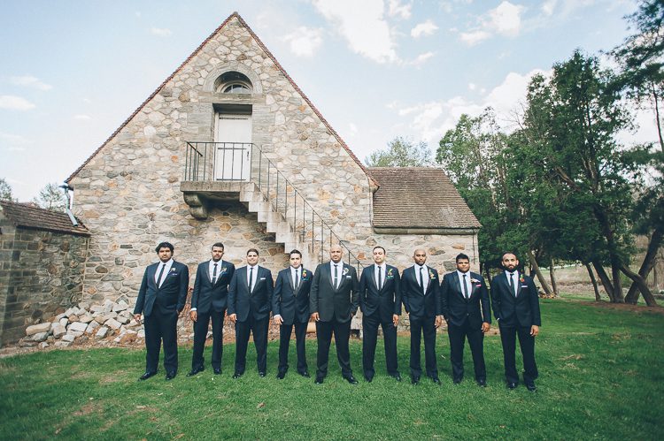 Bridal party photos after a wedding at Normandy Farms in Blue Bell, PA. Captured by Philadelphia wedding photographer Ben Lau.