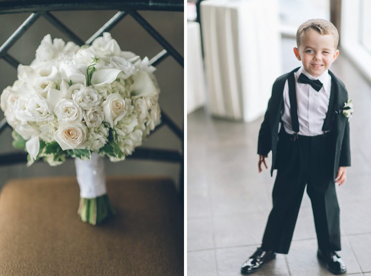 Flower and ring boy for wedding ceremony at Pier 60 & The Lighthouse. Captured by NYC wedding photographer Ben Lau.