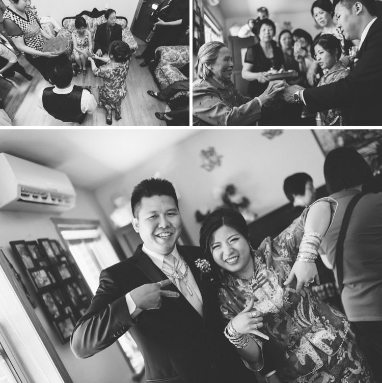 Chinese tea ceremony in Brooklyn, NY. Captured by NYC wedding photographer Ben Lau.