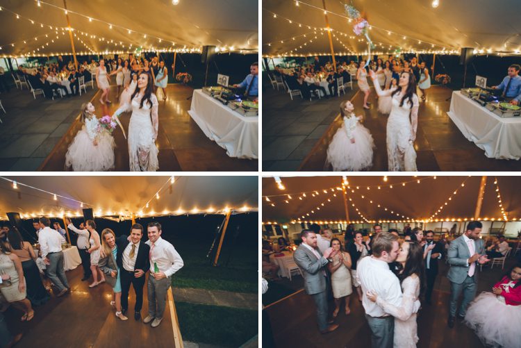 Guests dance during a wedding reception at the Florence Griswold Museum in Old Lyme, Connecticut.