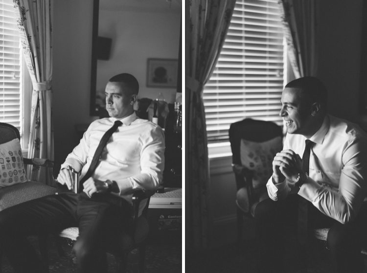 Groom portraits on the morning of his wedding at The Mill in Spring Lake Heights. Captured by North Jersey wedding photographers at Ben Lau Photography.