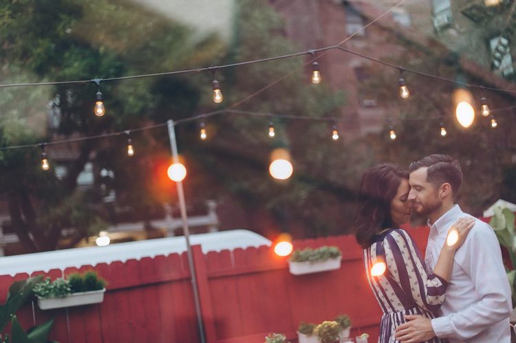 Engagement session in Queens, NY. Captured by NYC wedding photographer Ben Lau.