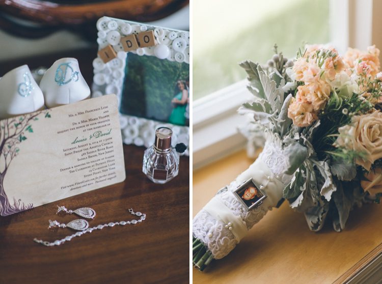 Bouquet and wedding details for a Patriot Hills wedding in Stony Point, NY. Captured by NYC wedding photographer Ben Lau Photography.