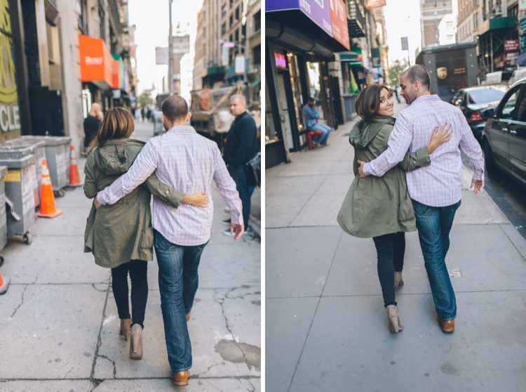NYC Engagement Session captured by NYC  wedding photographer Ben Lau Photography.
