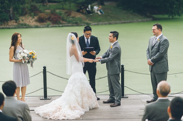 Prospect Park Boat House Wedding in Brooklyn captured by NYC Wedding Photographer Ben Lau.