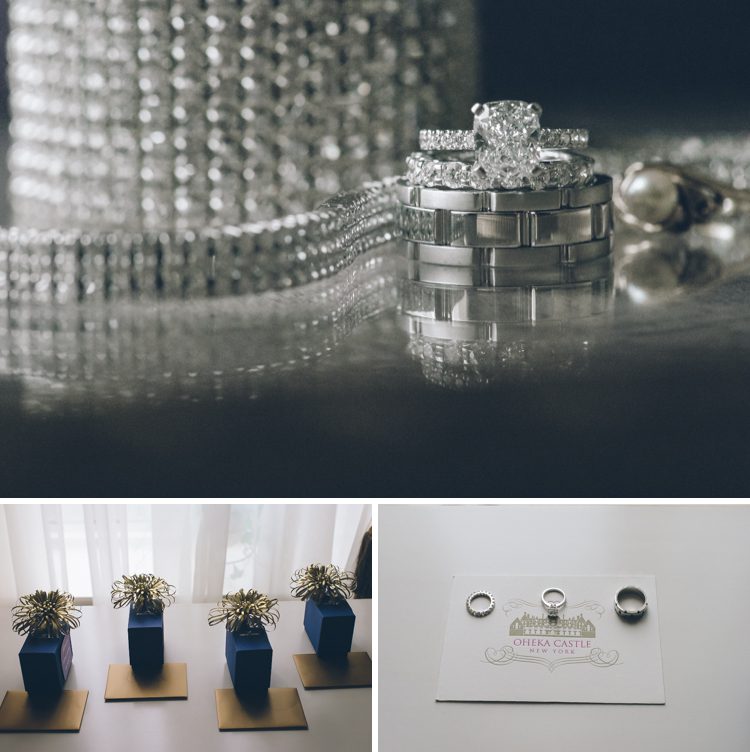 Wedding jewelry for an Oheka Castle wedding in Long Island, NY. Captured by NYC wedding photographer Ben Lau.