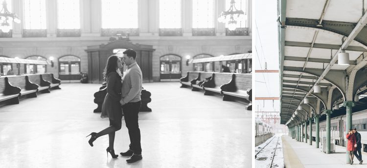 Hoboken & Jersey City Engagement Session captured by NJ Wedding Photographer Ben Lau.
