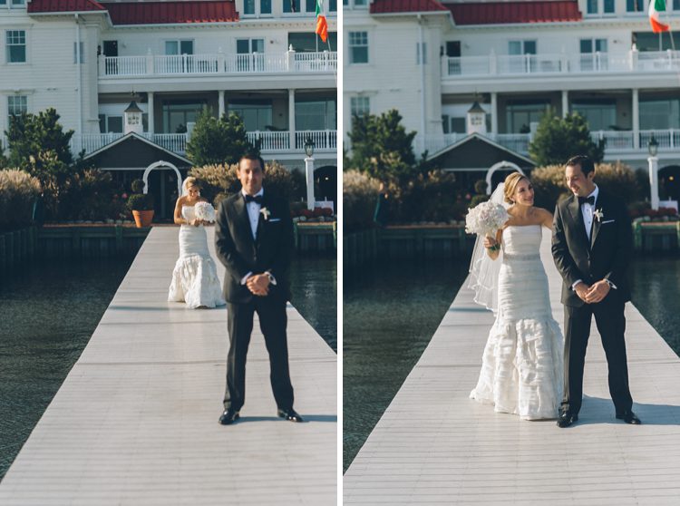 First look at a Mallard Island Yacht Club Wedding. Captured by NJ wedding photographer Ben Lau.