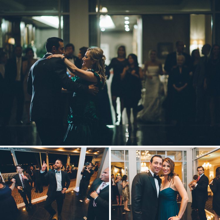 Guest dance during a Mallard Island Yacht Club wedding reception. Captured by NJ wedding photographer Ben Lau.