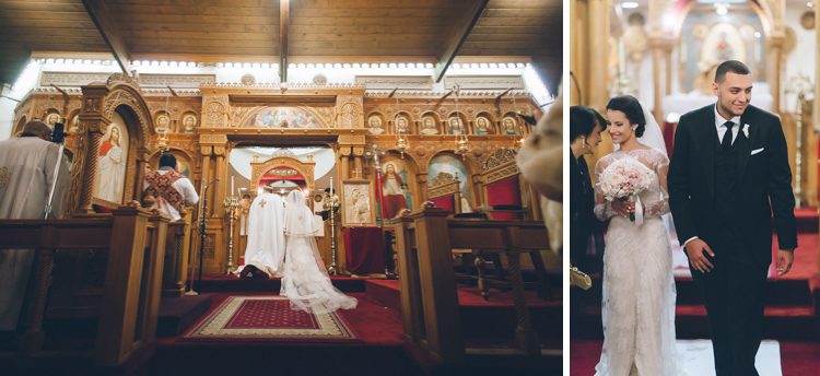 Coptic wedding ceremony. Captured by NYC wedding photographer Ben Lau.