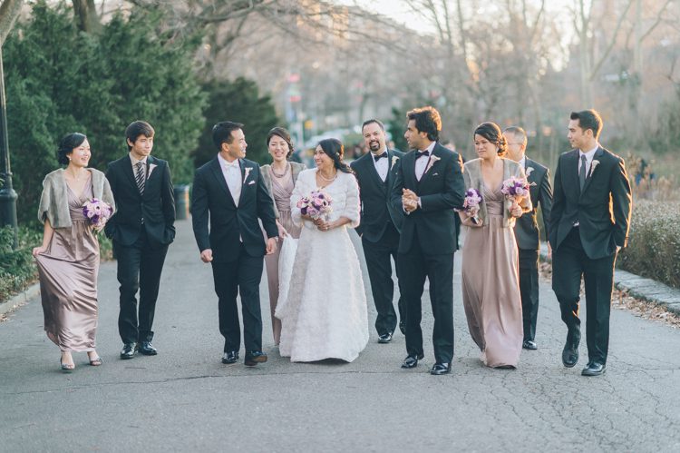 Fort Tryon Park wedding photos before their wedding reception at the Venetian in Garfield, NJ. Captured by NJ wedding photographer Ben Lau.
