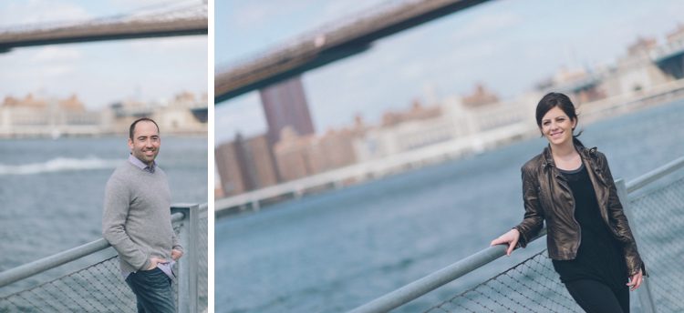 Brooklyn engagement session in DUMBO and Williamsburg, captured by NJ wedding photographer Ben Lau.
