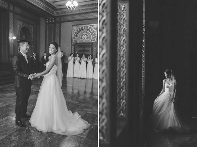 Baltimore wedding photos at the Grand Historic Venue. Captured by NJ wedding photographer Ben Lau.
