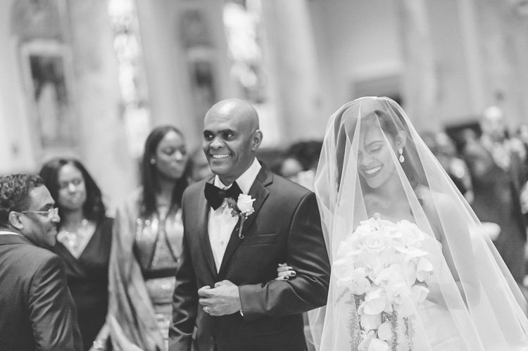 Wedding ceremony at the Immaculate Conception Church in Montclair, NJ. Captured by NJ wedding photographer Ben Lau.