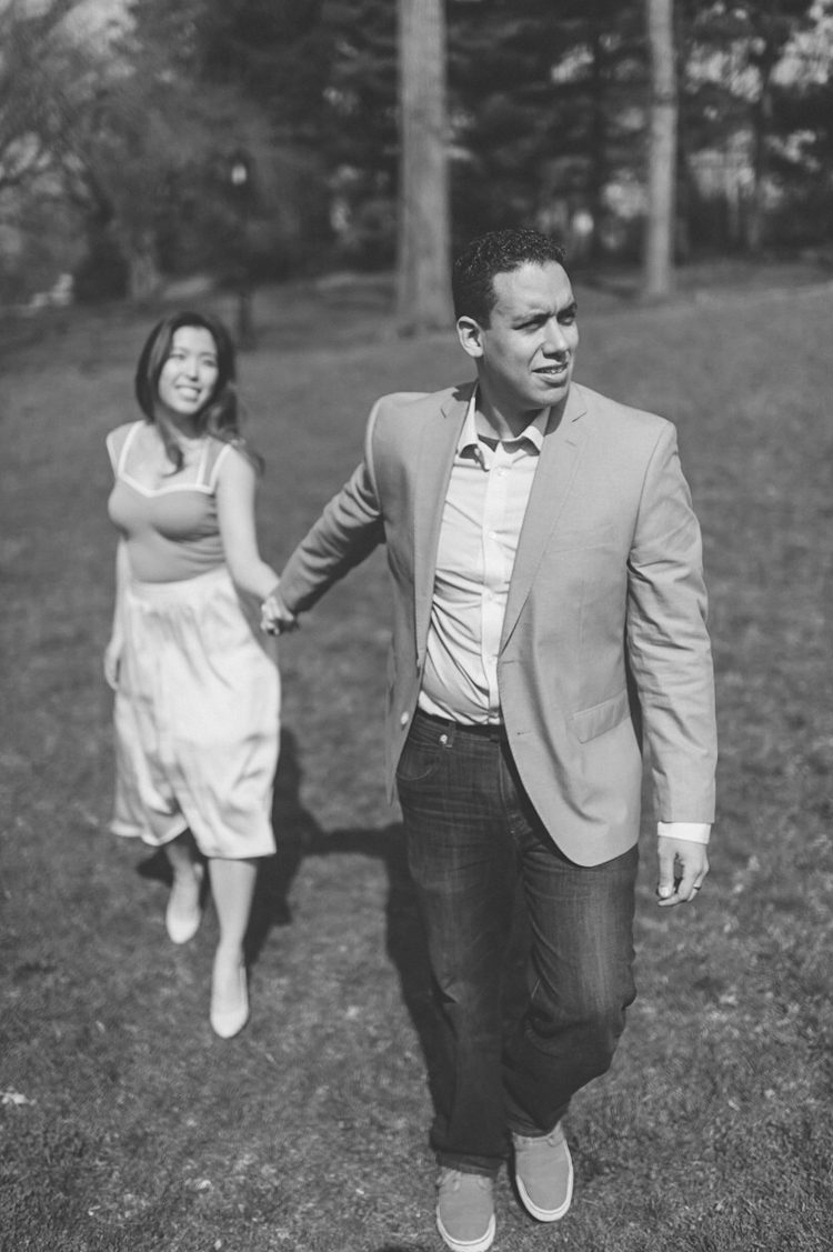 Brooklyn engagement session captured by NYC wedding photographer Ben Lau.