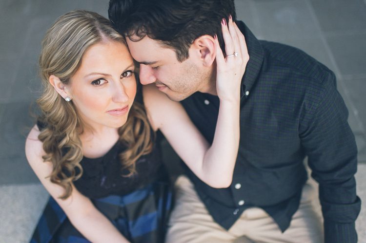 Snug Harbor engagement session in Staten Island. Captured by NYC wedding photographer Ben Lau.