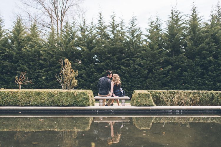 Snug Harbor engagement session in Staten Island. Captured by NYC wedding photographer Ben Lau.