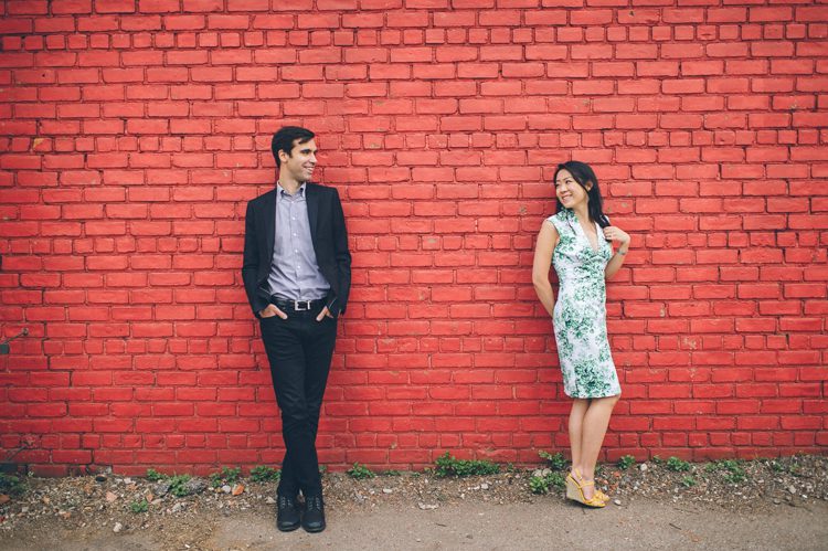 NYC engagement session on Roosevelt Island and Brooklyn, captured by NYC wedding photographer Ben Lau.