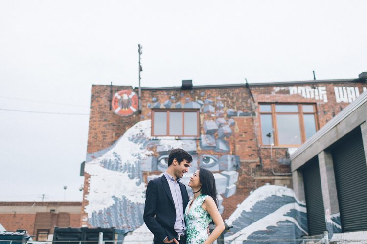 NYC engagement session on Roosevelt Island and Brooklyn, captured by NYC wedding photographer Ben Lau.