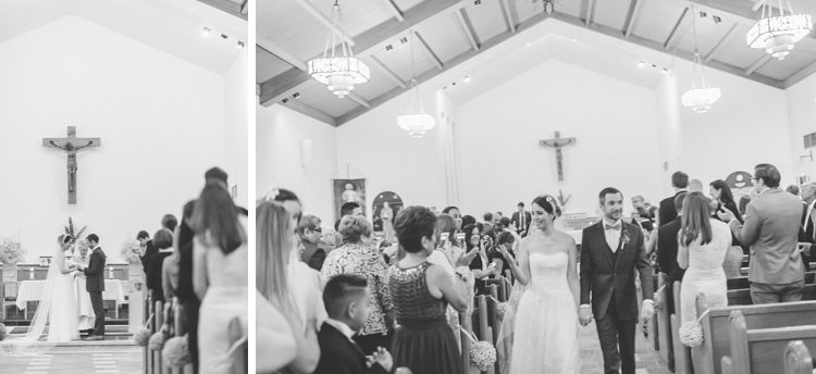 Wedding ceremony at the St. Francis of Asissi in Haskill, NJ, captured by Northern NJ wedding photographer Ben Lau.