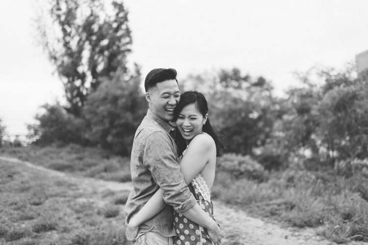 Roosevelt Island engagement session in NYC captured by NYC wedding photographer Ben Lau.