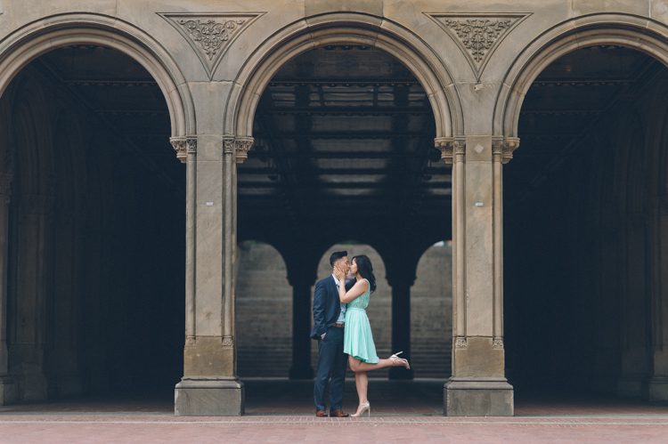 Roosevelt Island engagement session in NYC captured by NYC wedding photographer Ben Lau.