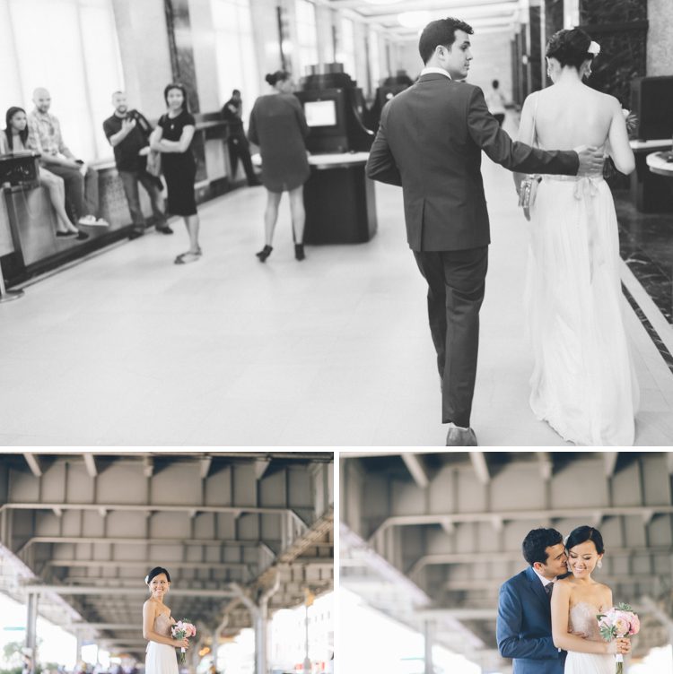 New York City Hall wedding , captured by NYC wedding photographer Ben Lau.