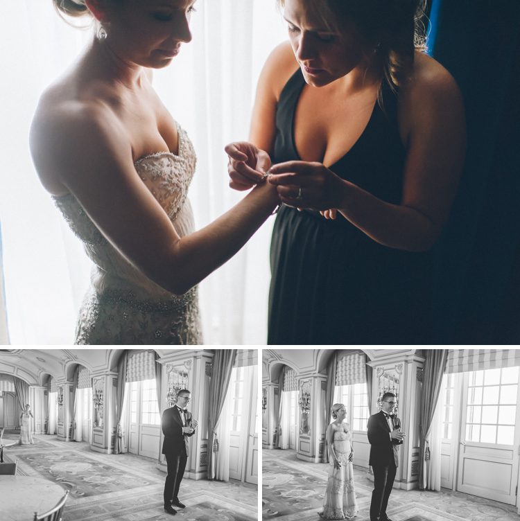 First look for a 3 West Club Wedding in NYC, captured by NYC wedding photographer Ben Lau.