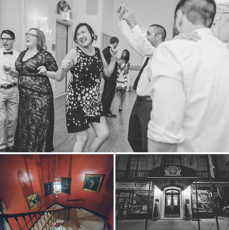 Guests dancing during a 3 West Club Wedding in NYC, captured by NYC wedding photographer Ben Lau.