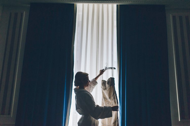 Wedding prep at 3 West Club in NYC, captured by NYC wedding photographer Ben Lau.