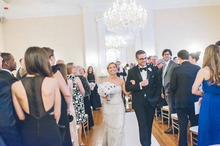 Wedding ceremony at 3 West Club in NYC, captured by NYC wedding photographer Ben Lau.