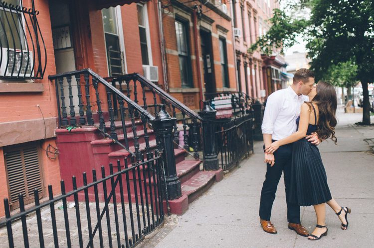 Jersey City engagement session captured by North Jersey wedding photographer Ben Lau.