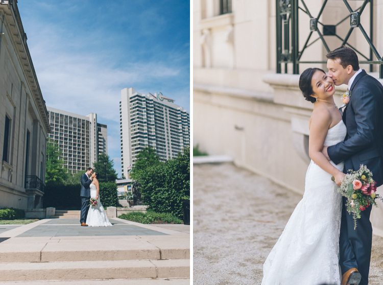 Photos of a Franklin Institute Wedding in Philadelphia, captured by North Jersey Wedding Photographer Ben Lau.